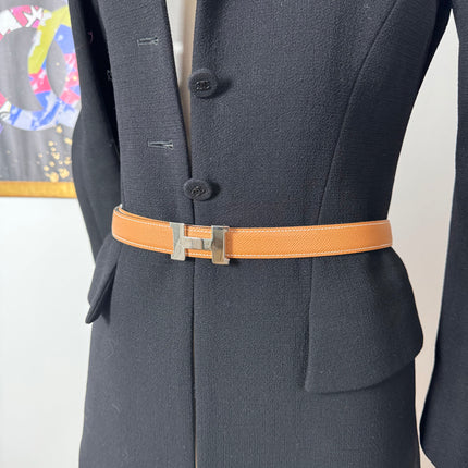 Ceinture Hermès H Réversible Gold & Noir 85cm