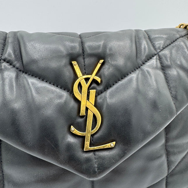 Sac Saint Laurent Puffer Small Noir