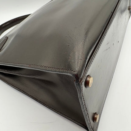 Sac Hermès Kelly 32 vintage marron