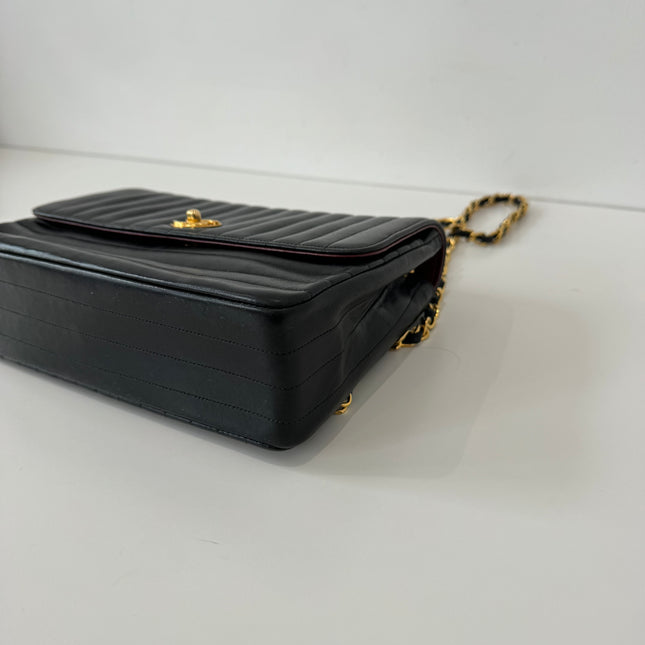Sac Chanel fermoir circle bandoulière noir