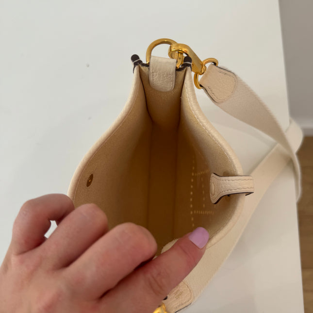 Sac Hermès Evelyne 16 craie