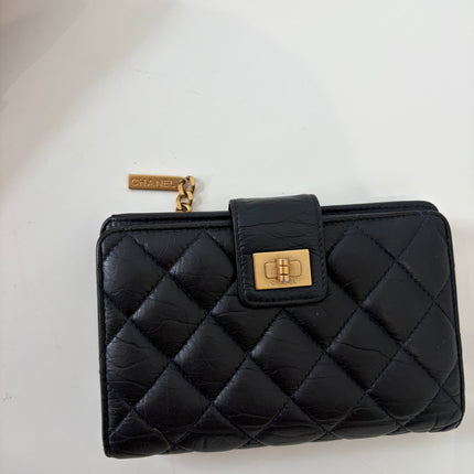 Portefeuille Chanel 2.55 Dark Navy