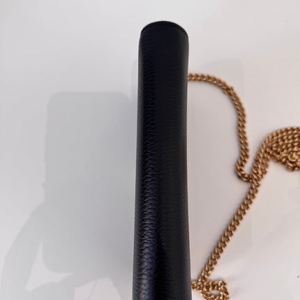 Sac Gucci Wallet on chain GG Marmont noir