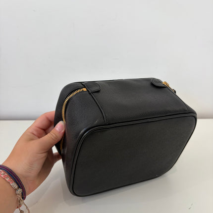 Vanity Chanel cuir caviar noir