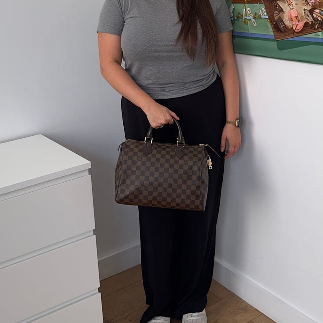 Sac Louis Vuitton Speedy 30 Damier Ébène