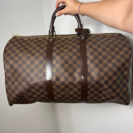 Sac Louis Vuitton keepall 50 damier