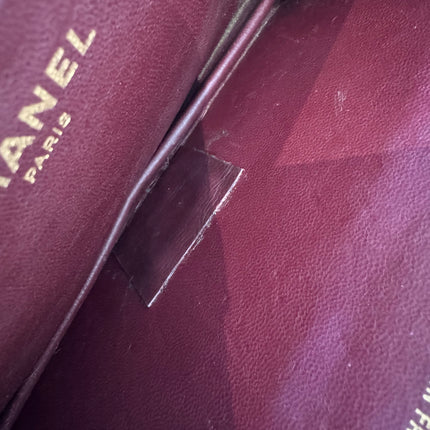 Sac Chanel Épaule Vintage Bordeaux