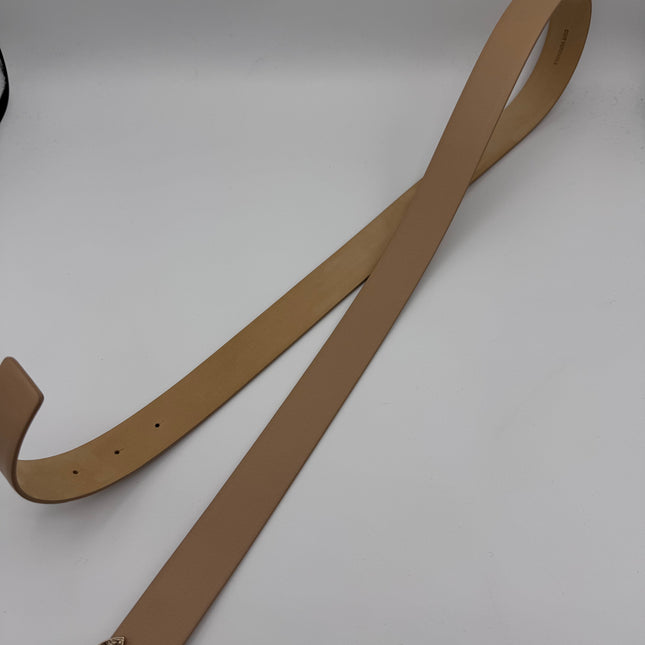 Ceinture Chanel cuir Beige