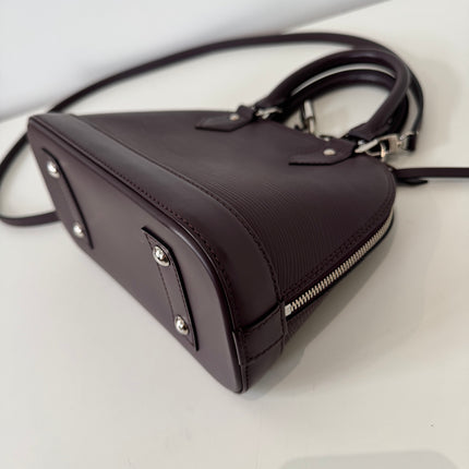 Sac Louis Vuitton BB Alma Cuir Épi Prune