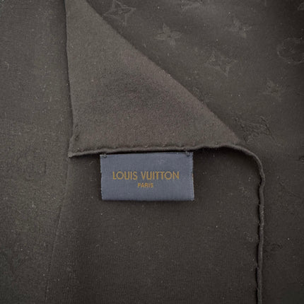 Carré de soie Louis Vuitton Noir Monogram