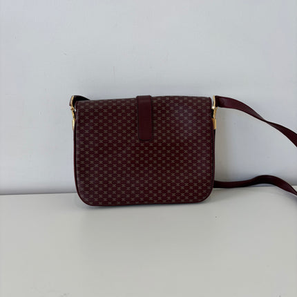 Sac Celine Bordeaux macadam bandoulière
