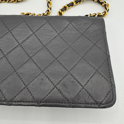 Sac Chanel Timeless mini vintage gris souris