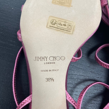 Sandales Jimmy Choo en cuir rose T38 1/2