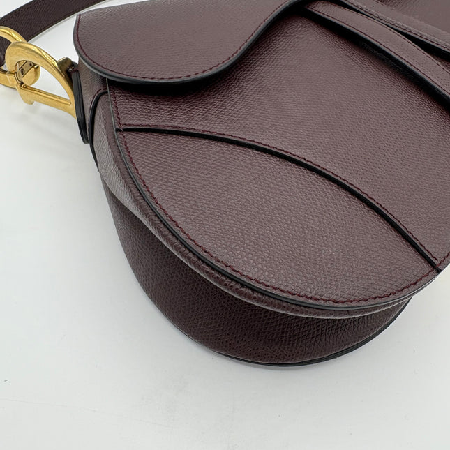 Sac Dior Saddle Moyen Prune