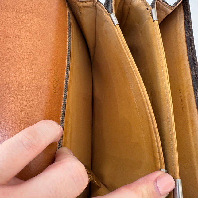 Sac Céline macadam fermoir calèche