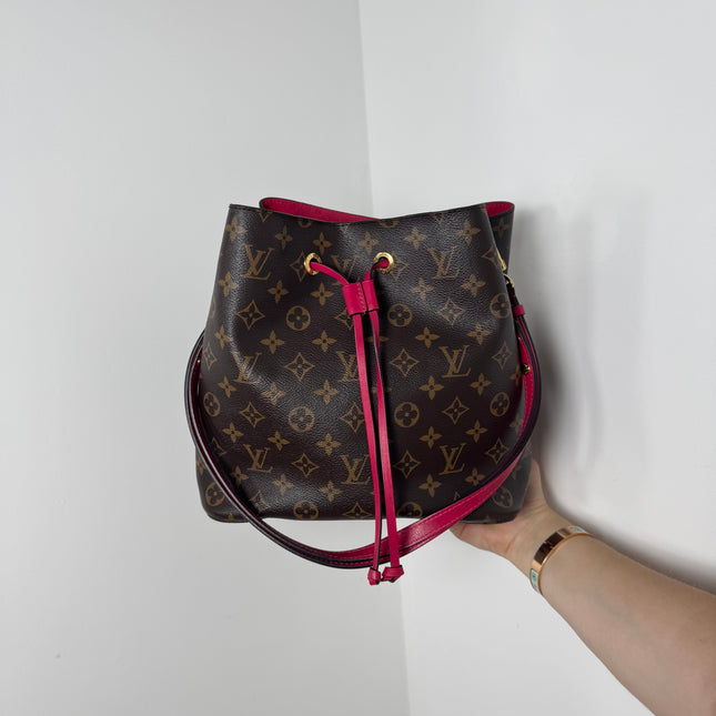 Sac Louis Vuitton Neo Noé Monogram Fushia MM