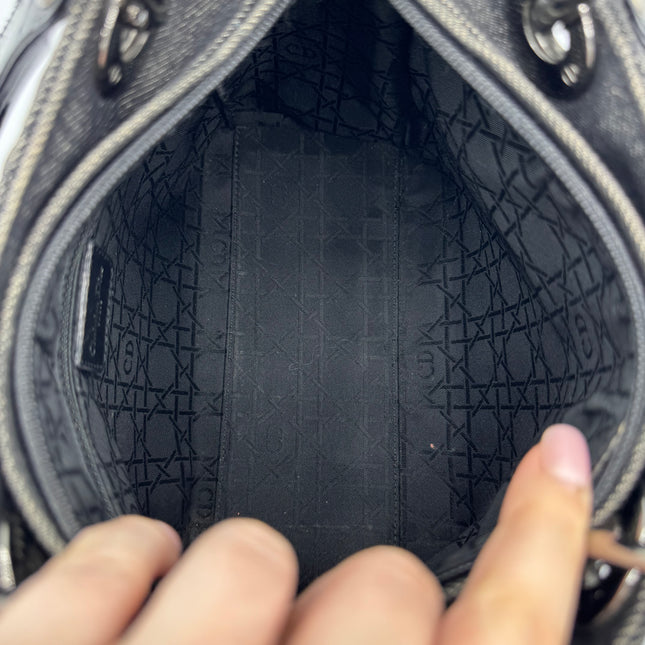Sac Lady Dior Medium Tissu Jean Noir Dior