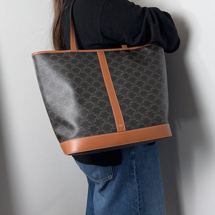Cabas Celine Moyen Toile Triomphe