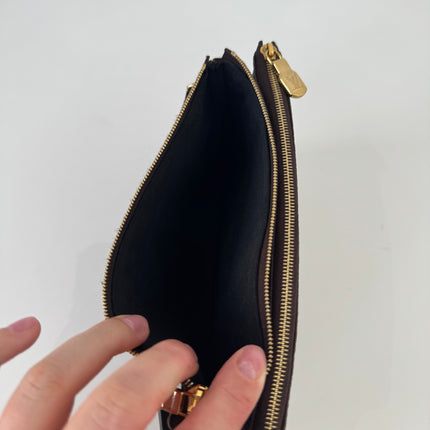 Sac pochette double zip Louis Vuitton reverse