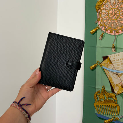Couverture Agenda Louis Vuitton PM Cuir Épi Noir