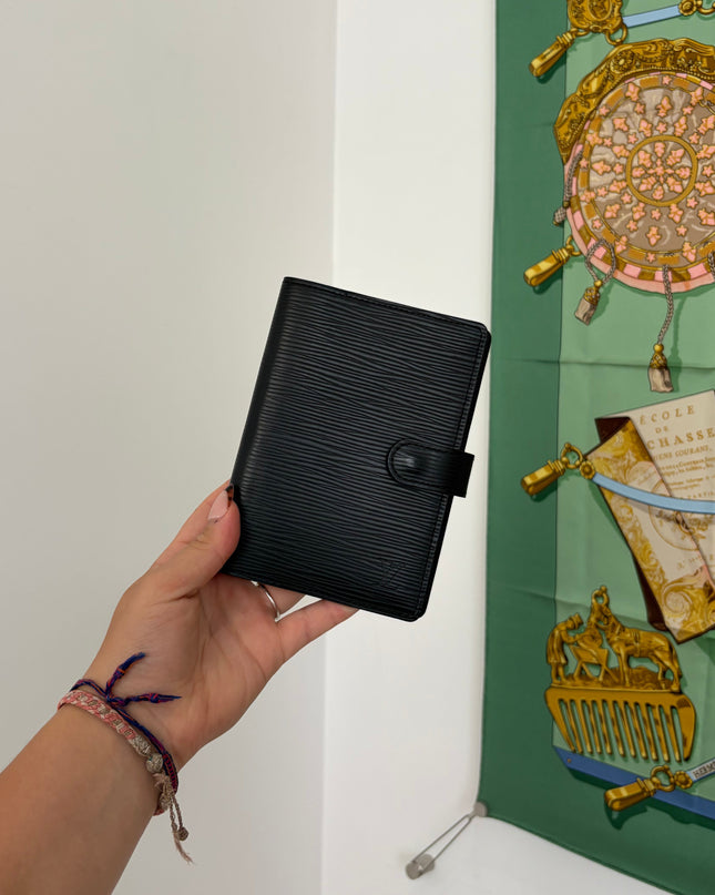 Couverture Agenda Louis Vuitton PM Cuir Épi Noir