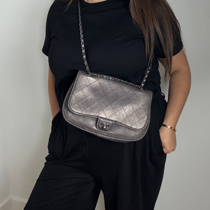 Sac Chanel Timeless lune gris irisé
