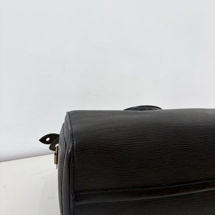 Sac Louis Vuitton Speedy 30 cuir épi noir