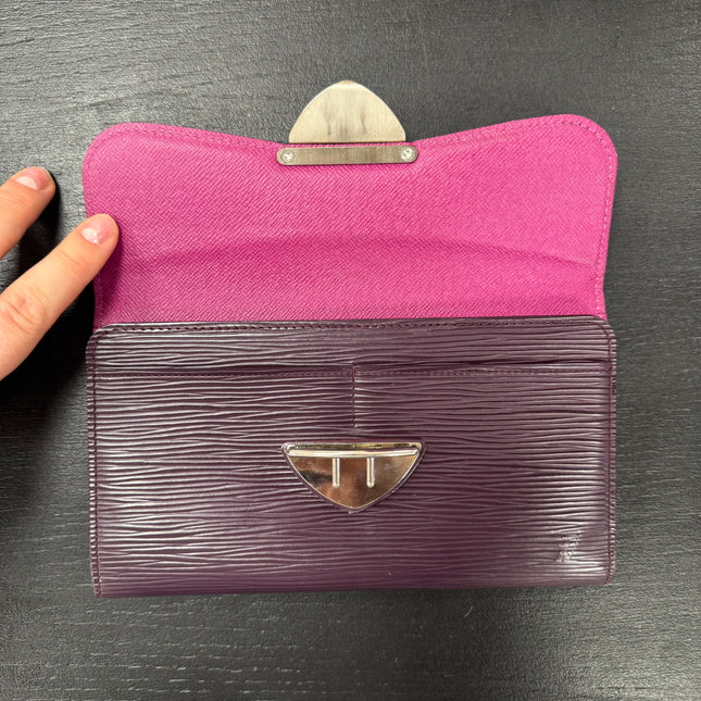 Portefeuille Eugenie Louis Vuitton Épi Cassis