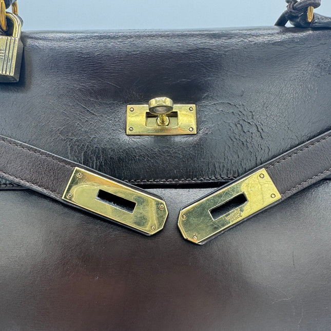 Sac Kelly 32 Hermès Chocolat