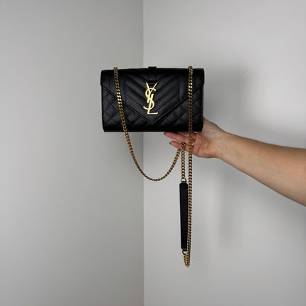 Sac Saint Laurent Enveloppe small Noir