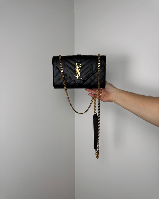 Sac Saint Laurent Enveloppe small Noir