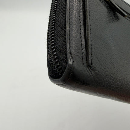 Portefeuille Chanel CC cuir grainé