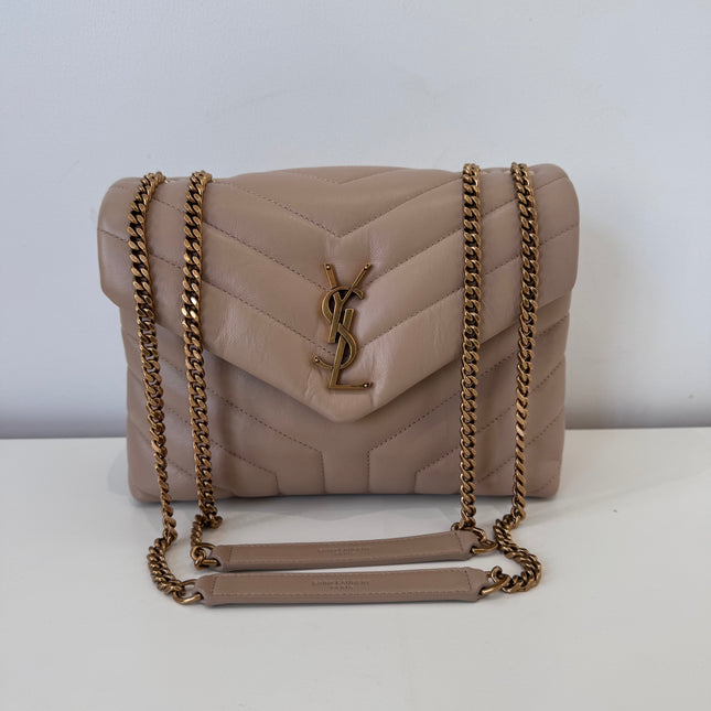 Sac Saint Laurent Loulou Small Beige