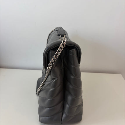 Sac Saint Laurent Loulou Medium Gris foncé