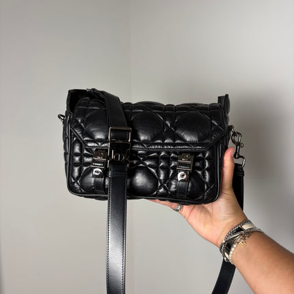 Sac Dior Camp Small cuir noir