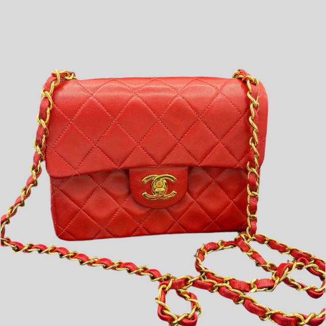 Sac Chanel Mini square rouge