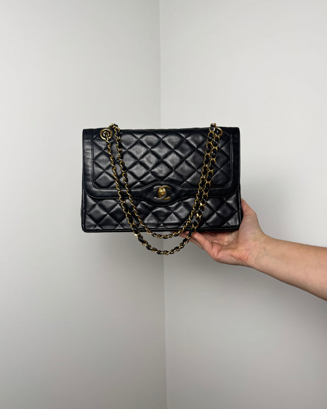 Sac Chanel vintage Fermoir bicolore