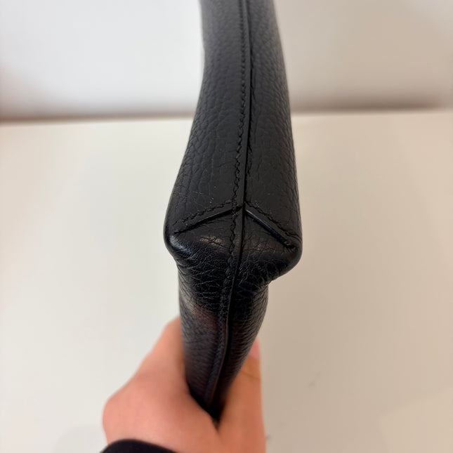 Pochette en cuir Gucci noir