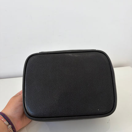 Vanity Chanel cuir caviar noir