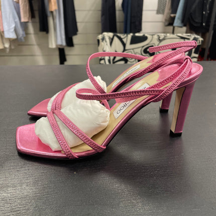 Sandales Jimmy Choo en cuir rose T38 1/2