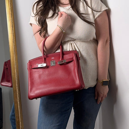 Sac Hermès Birkin 30 rouge piment