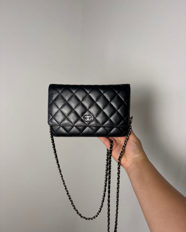 Sac Chanel Wallet on Chain classique Noir Cuir d’agneau