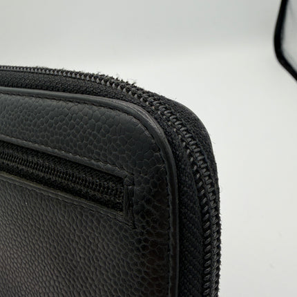 Portefeuille Chanel CC cuir grainé