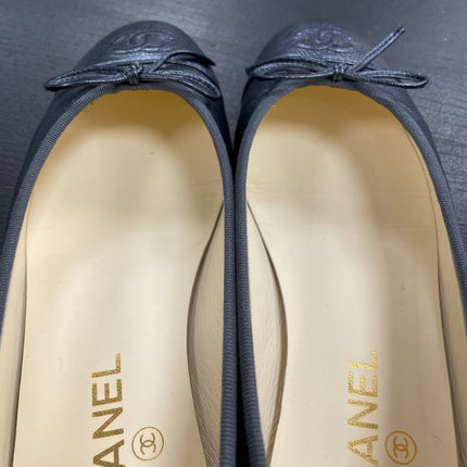 Ballerines Chanel bleues Metalisees T39