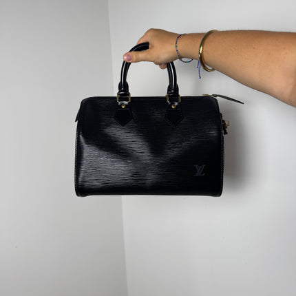 Sac Louis Vuitton Speedy 30 Cuir Épi Noir