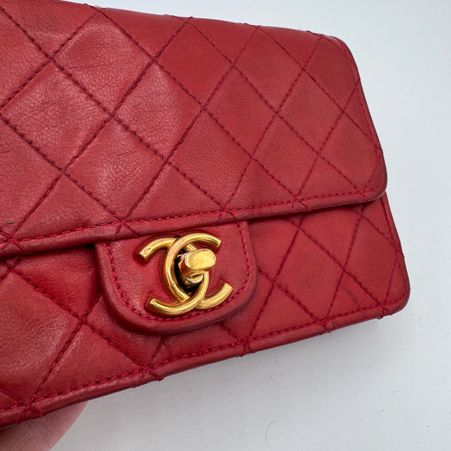 Sac Chanel Mini Timeless Vintage Rouge