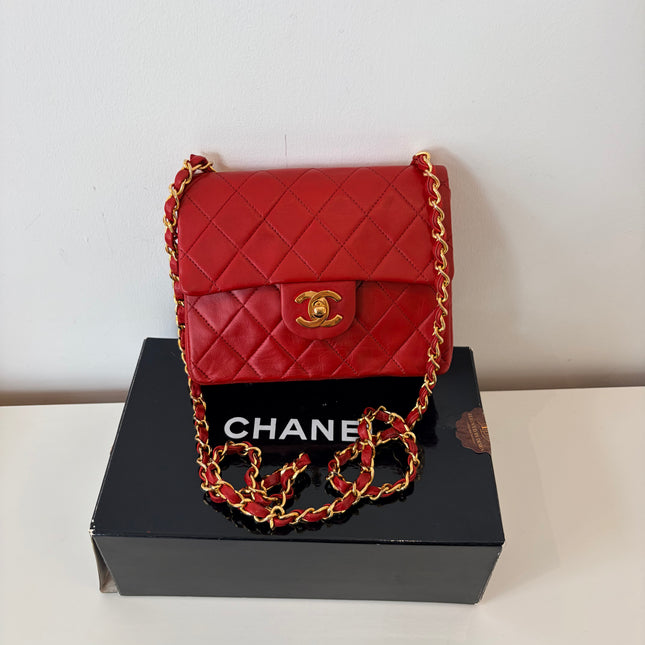 Sac Chanel Timeless Mini Square Rouge