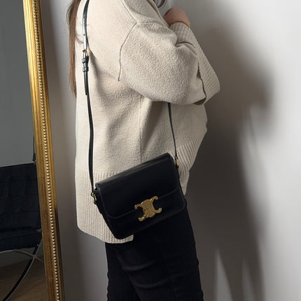 Sac Celine Triomphe Teen noir