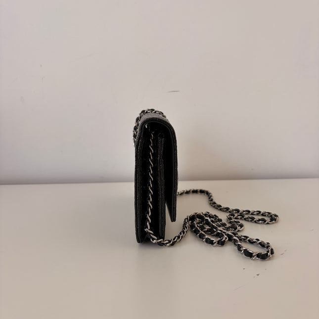 Sac Chanel Wallet on chain noir vernis