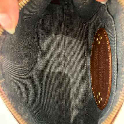 Sac Celine épaule toile bleu jean